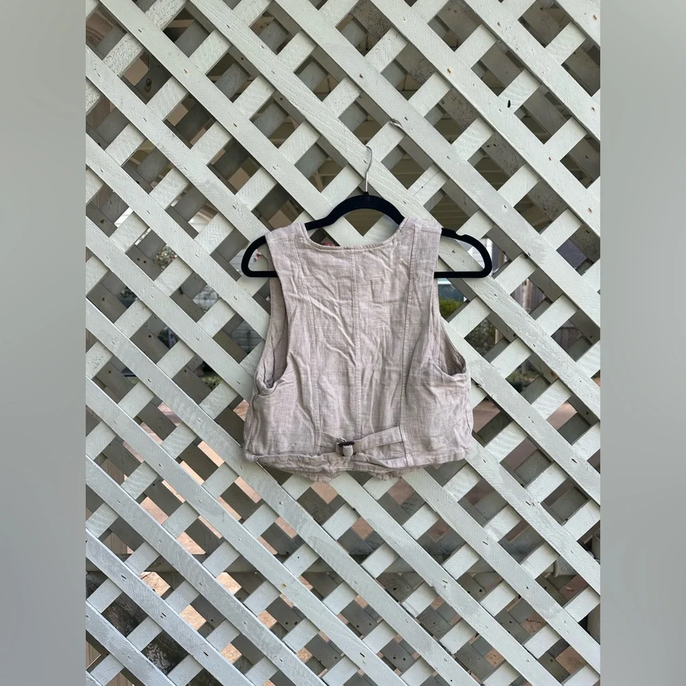 ⭐️Free people Charley Linen Vest - Picture 7 of 7